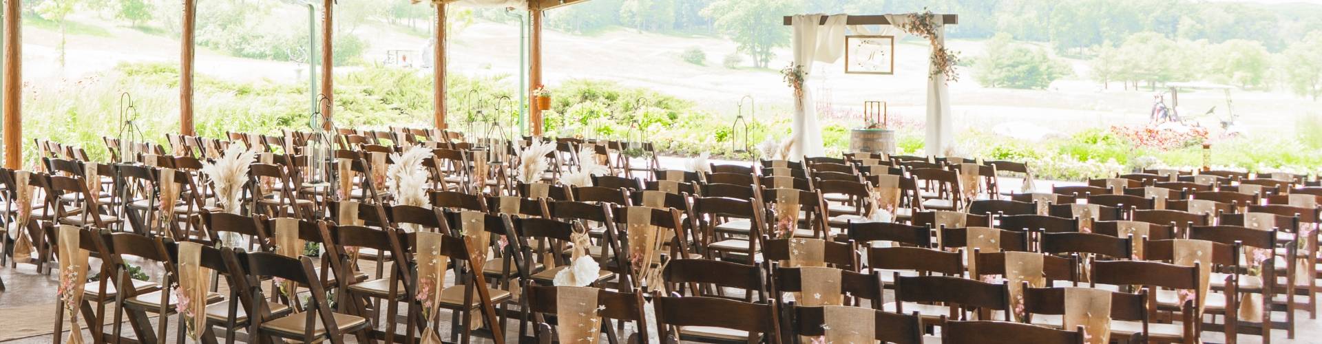 Rustic Wedding Ceremony in Lake Geneva, WI